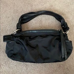 Black Coach Parker Op Art Shoulder Bag